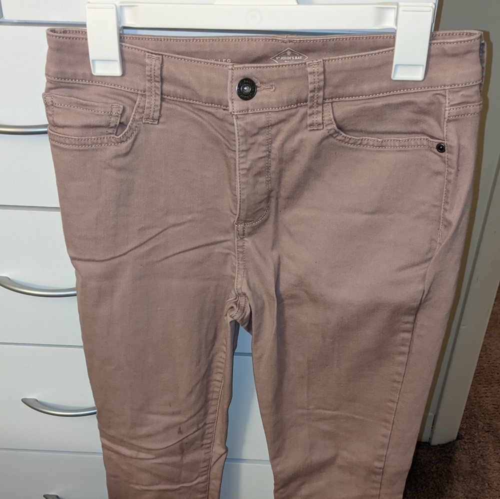 Skinny legs old rose pants